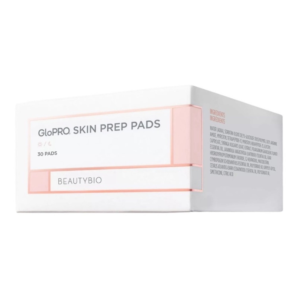 BeautyBio GloPRO Skin Prep Pads, 30 pads in box, New &‎ sealed in box